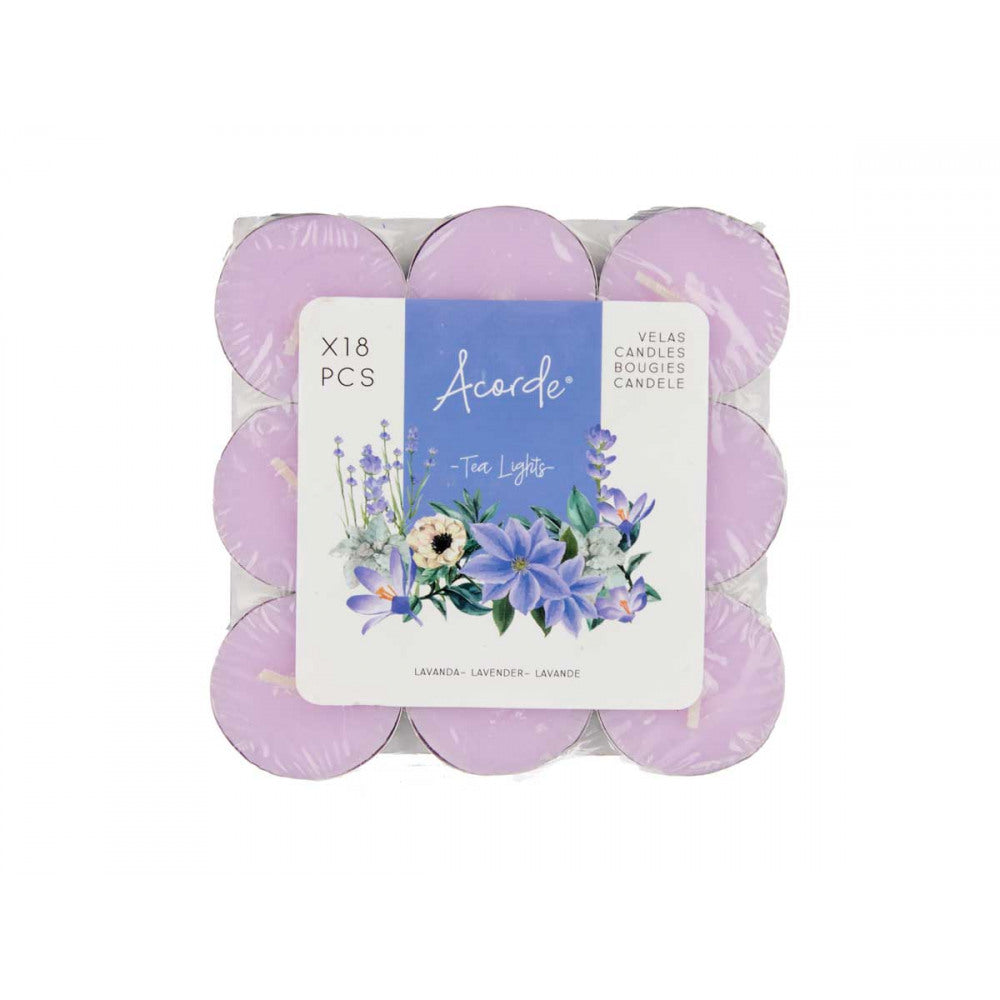 Theelichtjes Acorde - Lavendel (18 stuks)