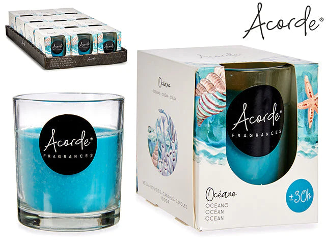 Acorde geurkaars - Oceaan (30 uur) NU: 3 VOOR € 15