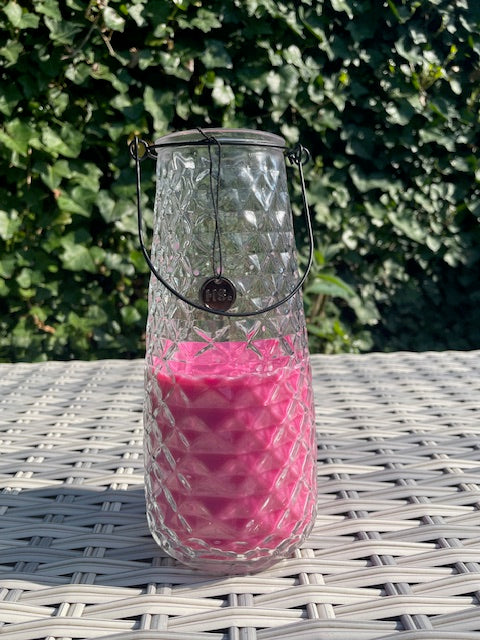 Home Society kaars Vitra 21,5 cm roze