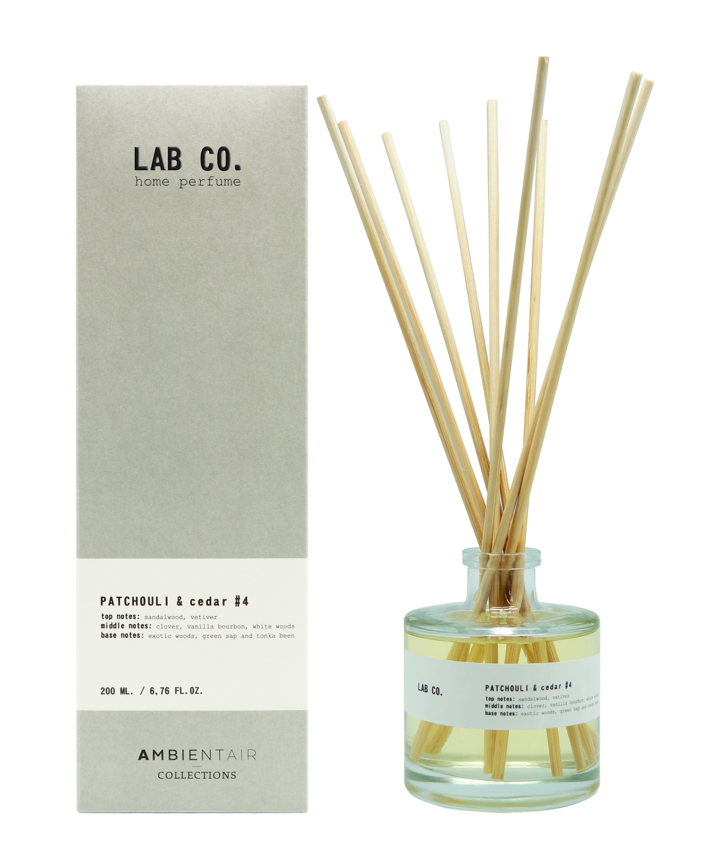 Lab Co Diffuser #4 - Patchouli & Cedar 200ml