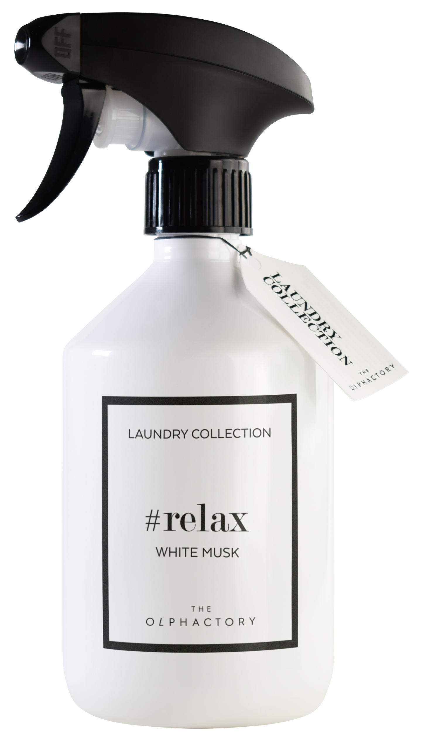 The Olphactory Textielspray Relax - White Musk 500ml - Black Edition