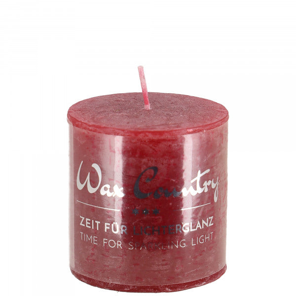 Stompkaars Wax Country - Robijnrood (50x50 mm)
