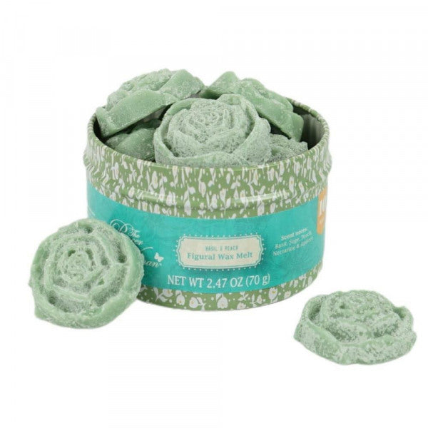 Waxmelts - Basil & Peach (10 stuks in blikje)