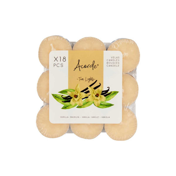 Theelichtjes Acorde - Vanille (18 stuks)