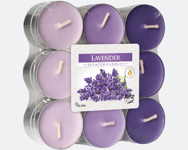 Bispol theelichten - Lavendel (18 stuks)