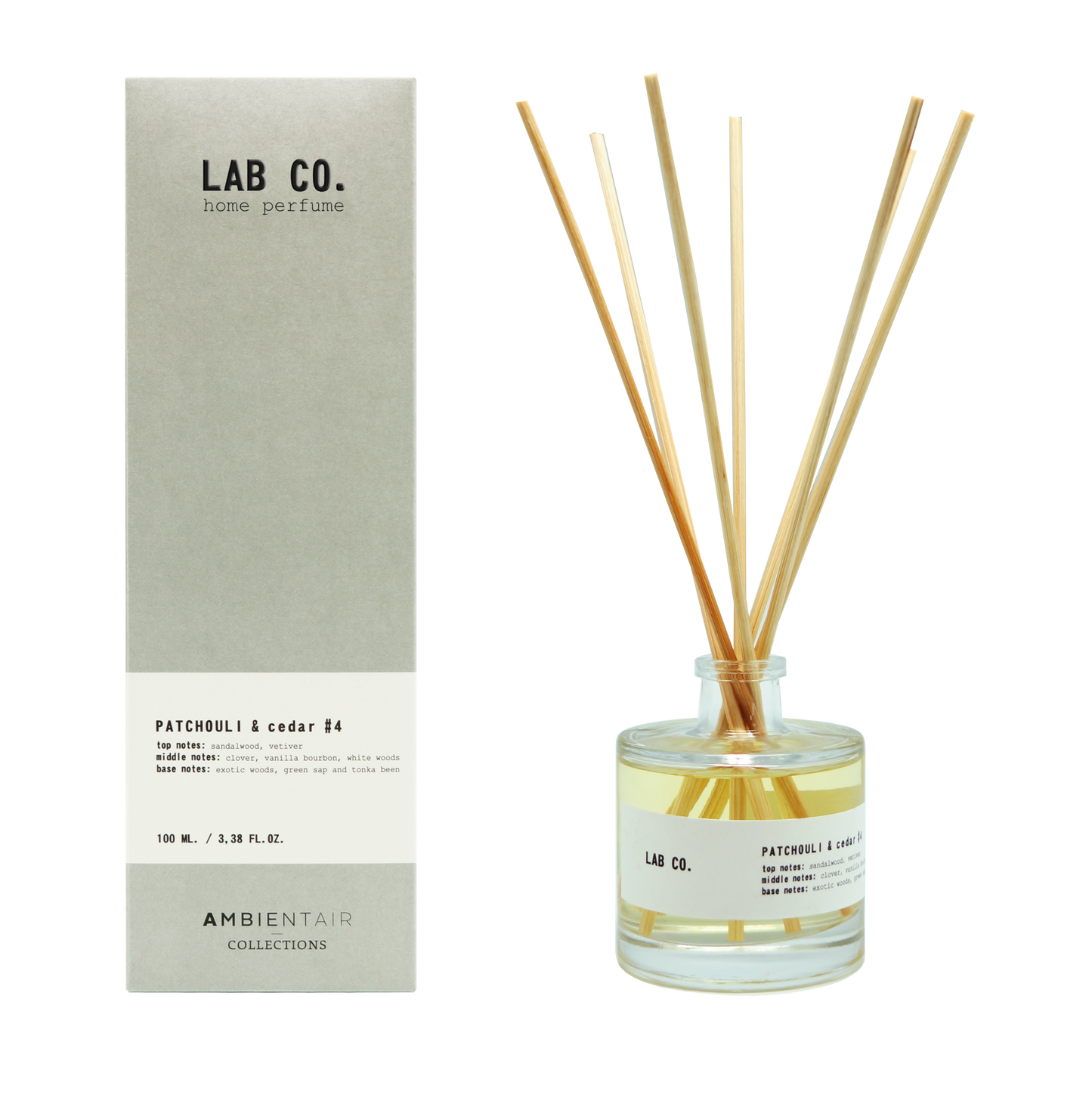 Lab Co Diffuser #4 - Patchouli & Cedar 100ml