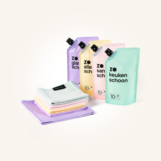ZO schoon - 4-in-1 navulset + 5 doeken